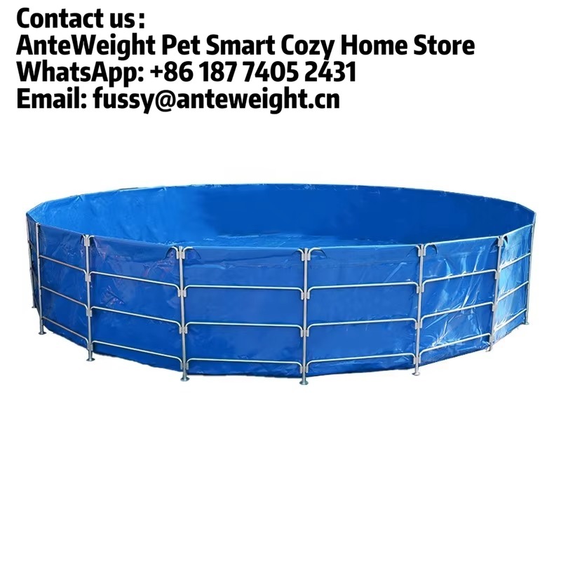 Farm Pond Liner - อุปกรณ์เพาะเลี้ยงสัตว์น้ำปี 2026 พร้อมโครงเหล็กความแข็งแรงสูงและผ้าใบพีวีซีกันรั่วสำหรับบ่อเลี้ยงปลาเพื่อการเพาะเลี้ยงสัตว์น้ำ