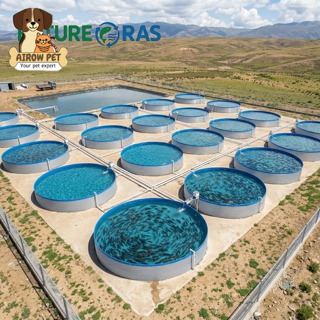 Farm Pond Liner - AIROW FUTURERAS 5*1.2ม. บ่อเลี้ยงปลาเชิงพาณิชย์ PVC แบบไบโอฟลอค