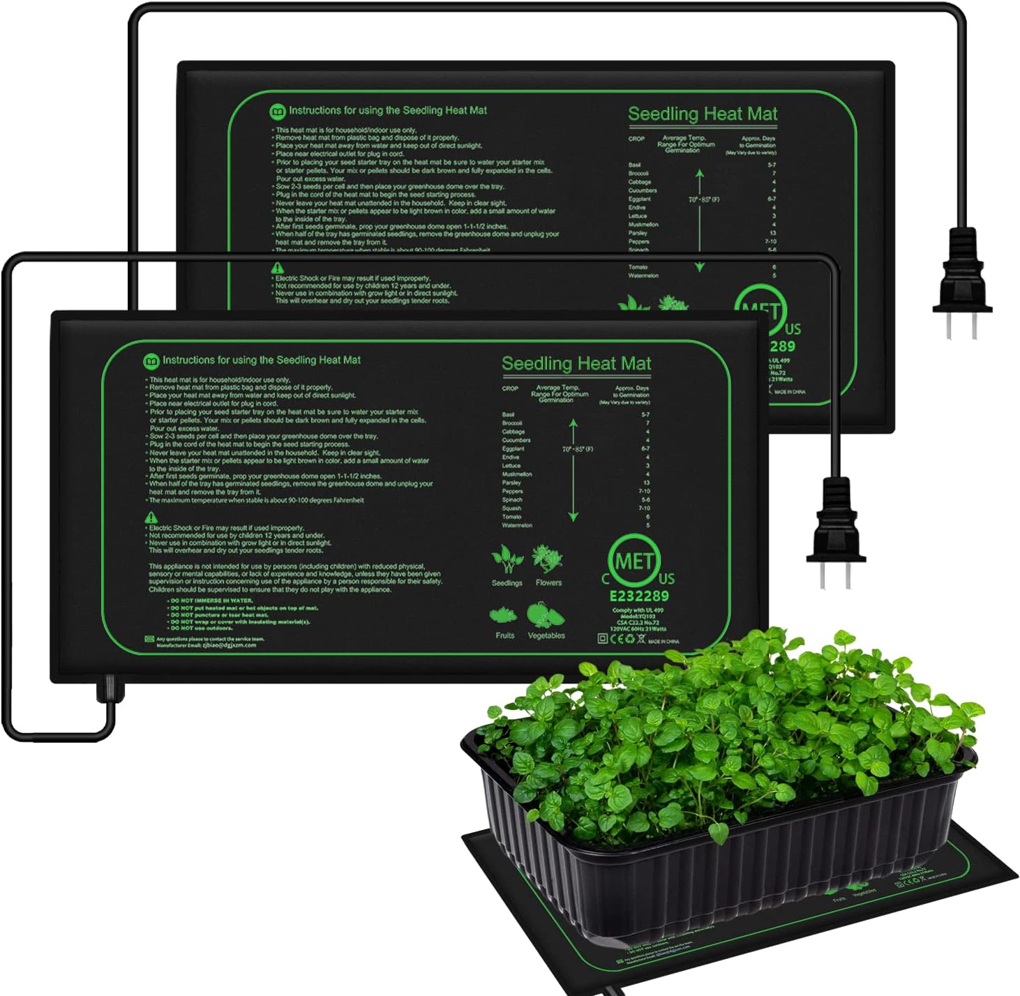 Plant Growth Regulator - 10/25/50 ซม.ต้นกล้าความร้อนในร่มพืชการงอกกันน้ําความร้อนPad Propagation Clone Starter Mat