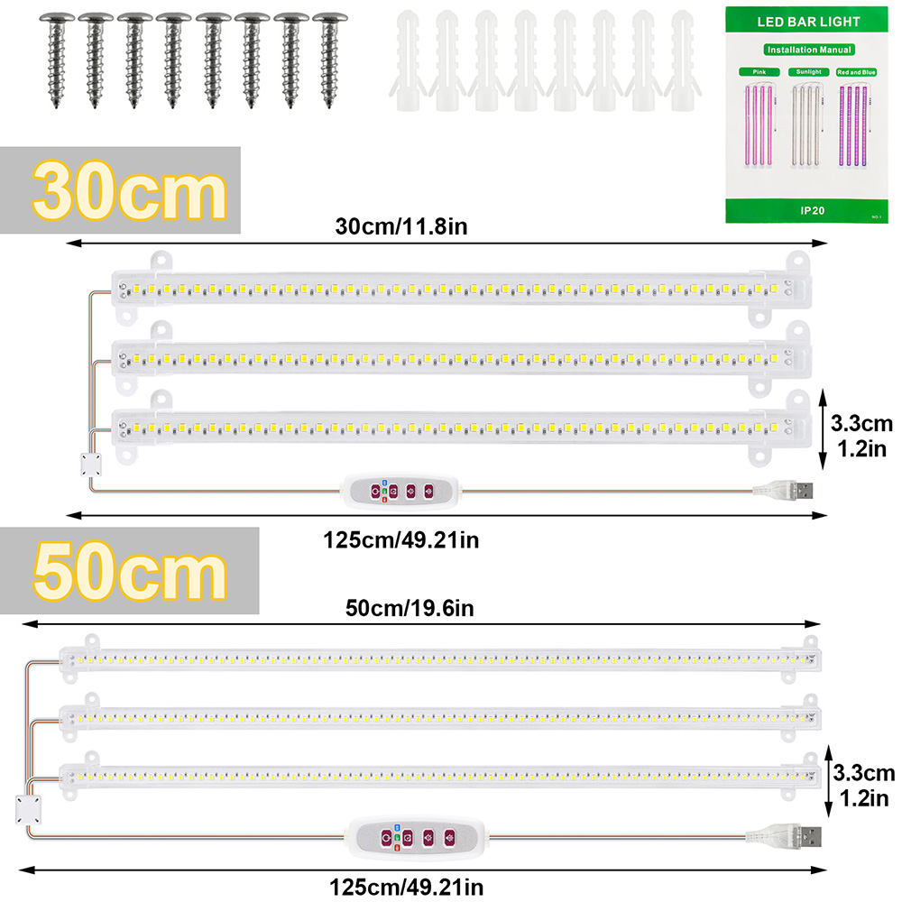 1/2/3/4 หัว LED Grow Light Str - Plant Growth Regulator บทวิจารณ์และราคา