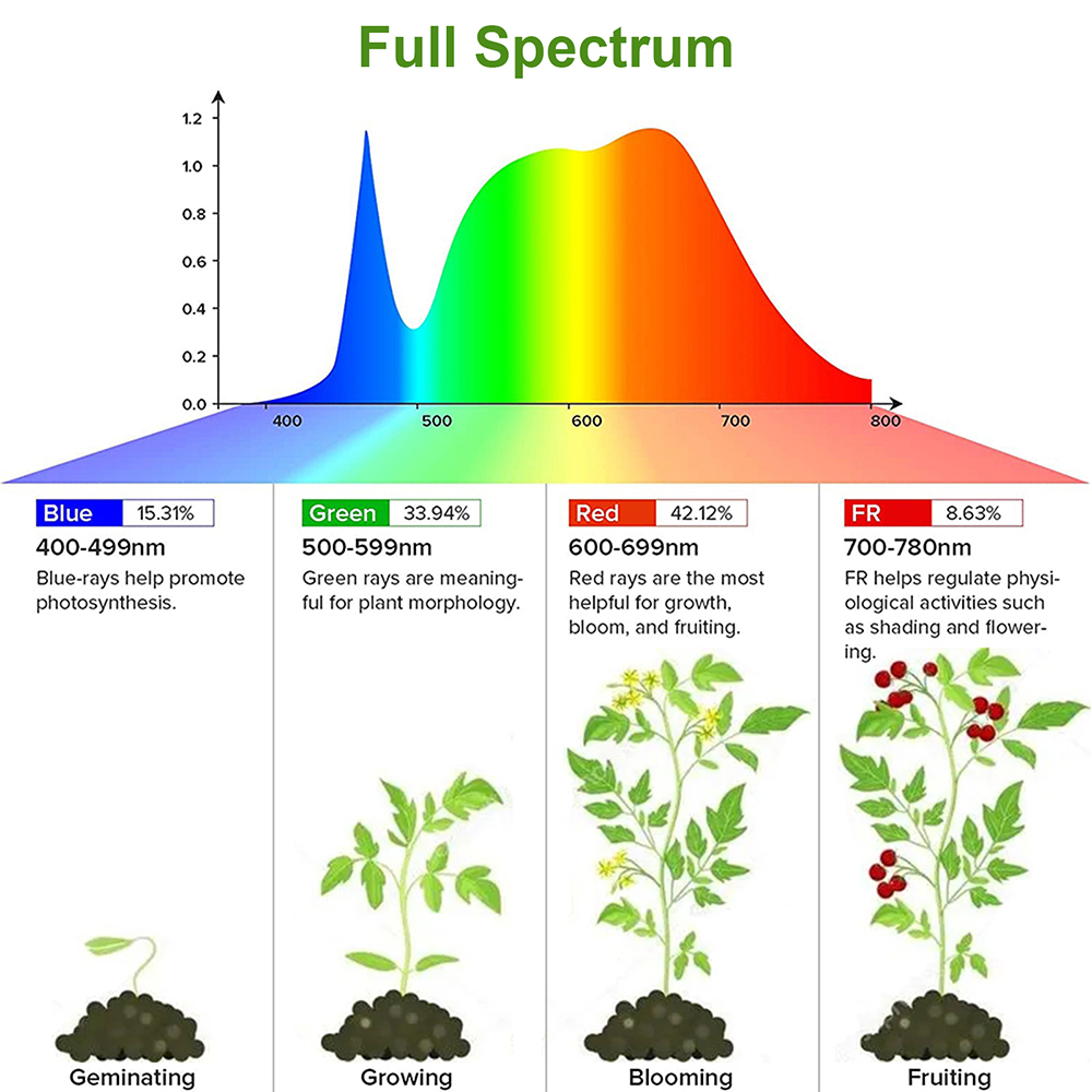 1/2/3/4 หัว LED Grow Light Str - Plant Growth Regulator บทวิจารณ์และราคา
