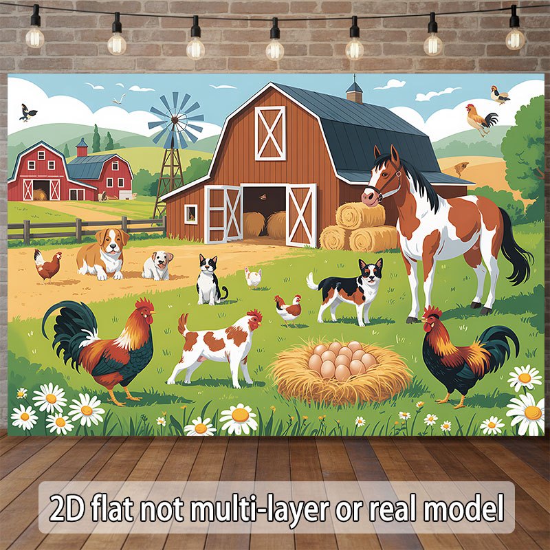 ดีไซน์แบนราบแบบ 2 มิติ แบนเนอร - Agriculture Farming School บทวิจารณ์และราคา