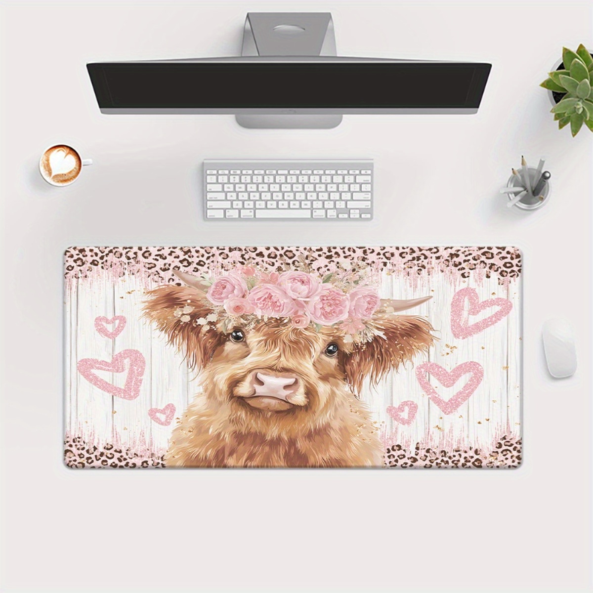 แผ่นรองเมาส์ลายวัวไฮแลนด์ ลายด - Cow Mat Rubber บทวิจารณ์และราคา