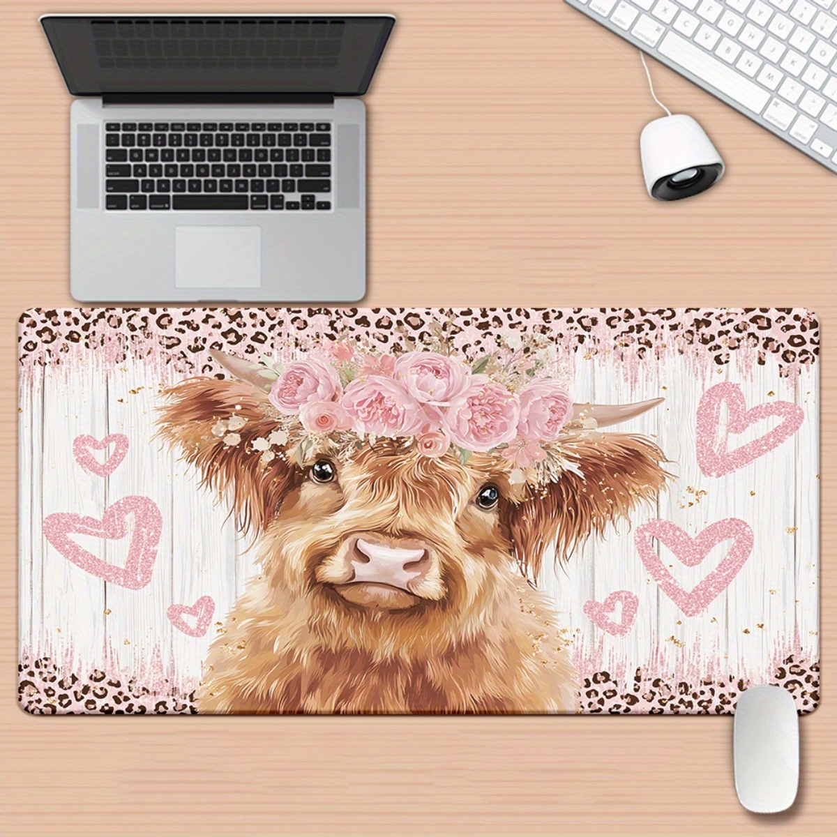 แผ่นรองเมาส์ลายวัวไฮแลนด์ ลายด - Cow Mat Rubber บทวิจารณ์และราคา