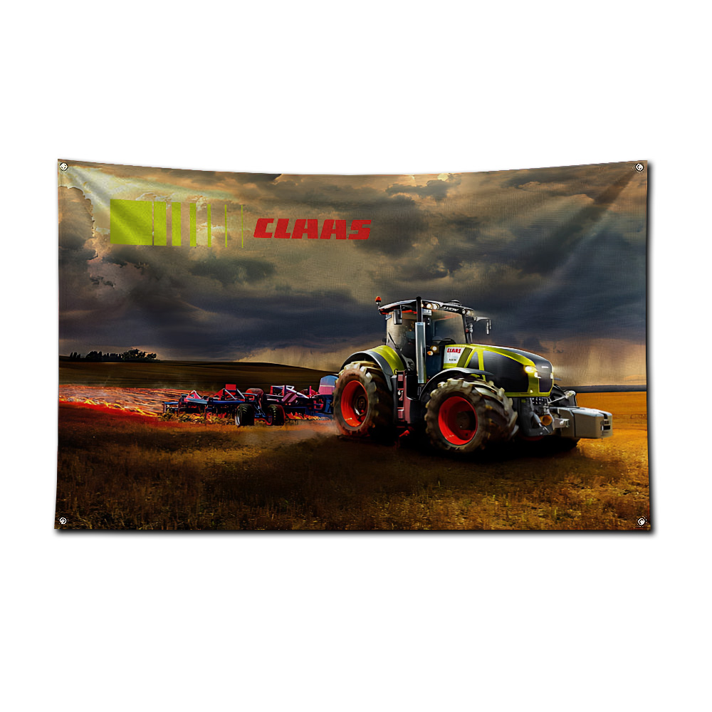 ธงประดับรถแทรกเตอร์และรถเกี่ยว - Farming Agriculture Logo บทวิจารณ์และราคา
