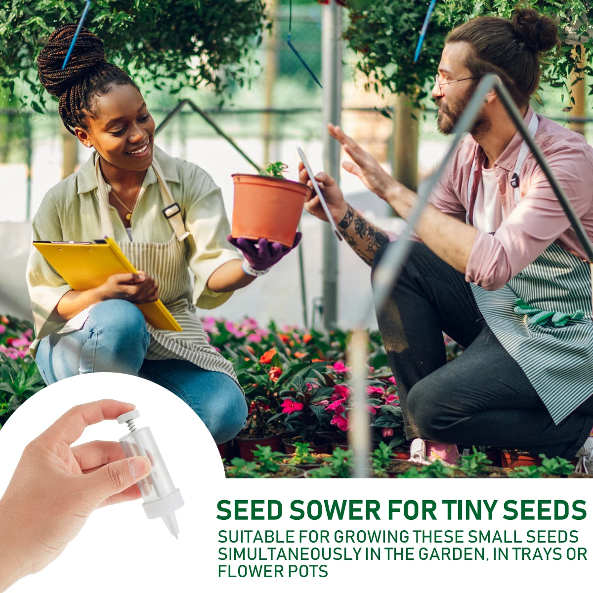 Mini Sowing Seed Dispenser คู่ - Seed Planter บทวิจารณ์และราคา