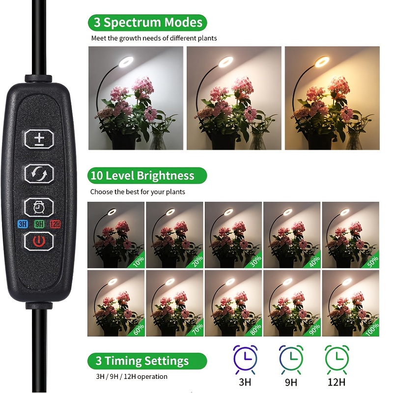 ไฟ LED 2-in-1 สำหรับปลูกต้นไม้ - Plant Growth Regulator บทวิจารณ์และราคา