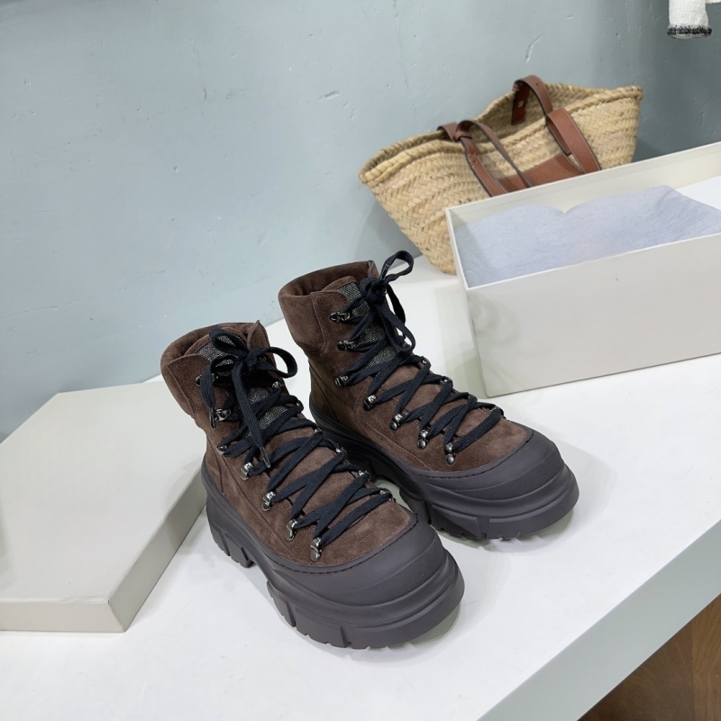 รองเท้าบูทผู้หญิงหนังแท้ทรงวิน - Cow Mat Rubber บทวิจารณ์และราคา