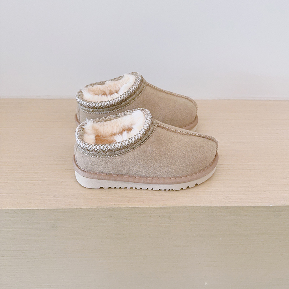 เด็กหนังวัวแท้รองเท้าบู๊ตหิมะเ - Cow Mat Rubber บทวิจารณ์และราคา
