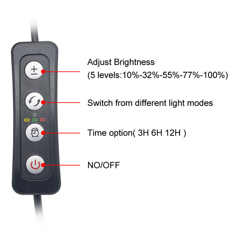 Aquarium LED Light สำหรับ16-64 - Plant Growth Regulator บทวิจารณ์และราคา