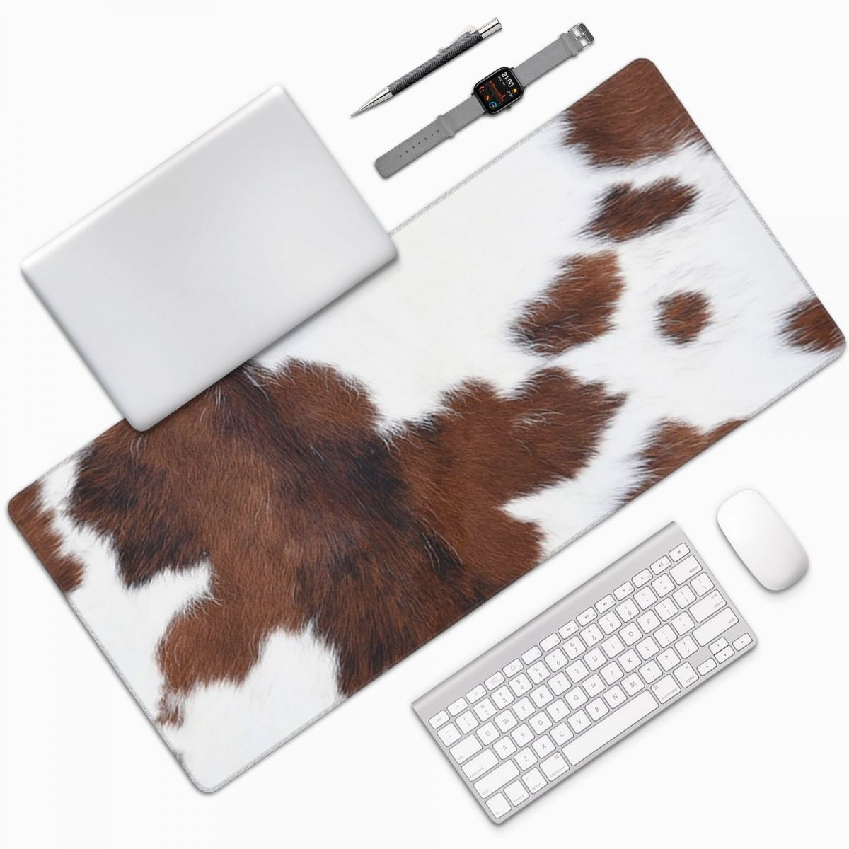 แผ่นรองเมาส์ขนาดใหญ่ ลายหนังวั - Cow Mat Rubber บทวิจารณ์และราคา