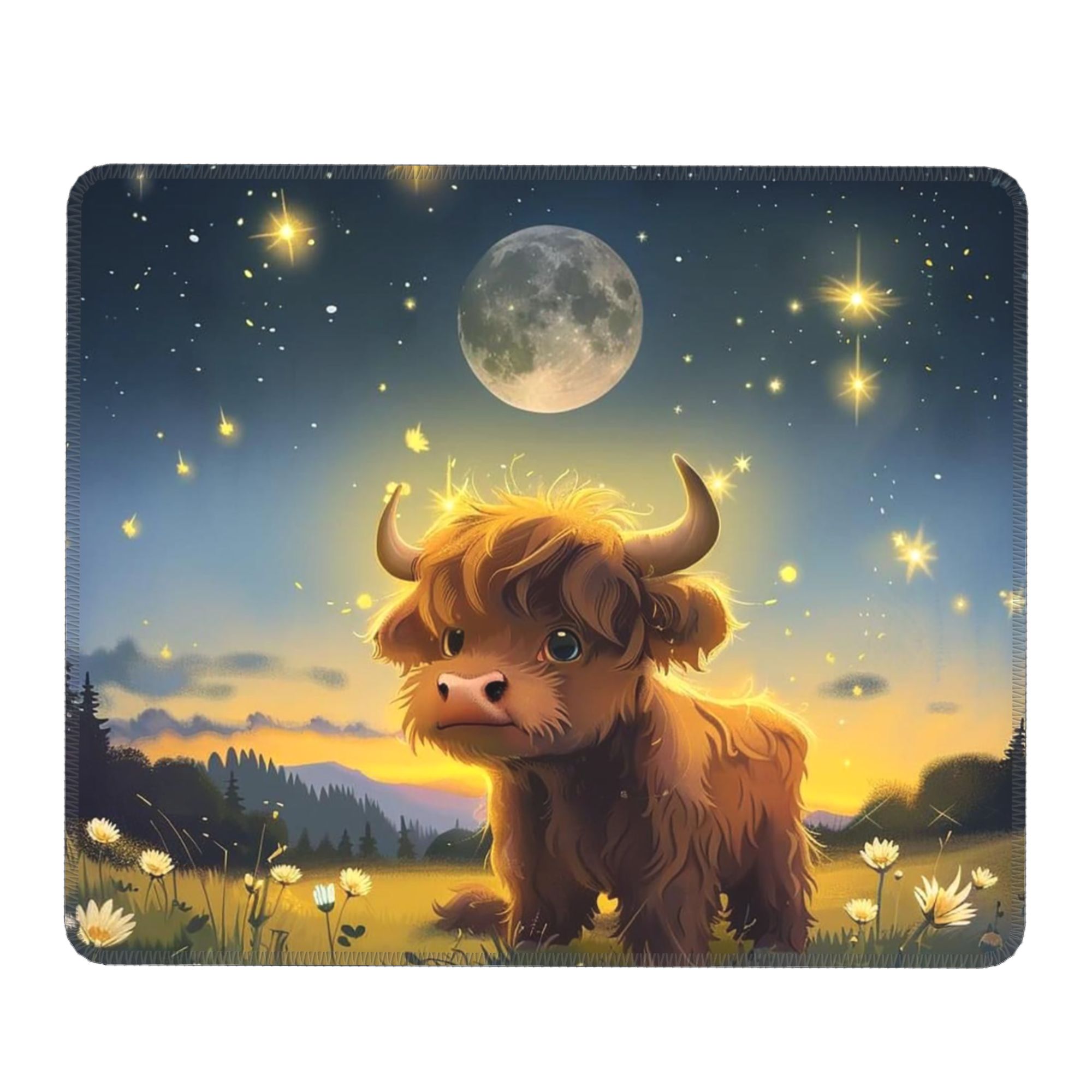 แผ่นรองเมาส์ลายวัวไฮแลนด์ในป่า - Cow Mat Rubber บทวิจารณ์และราคา