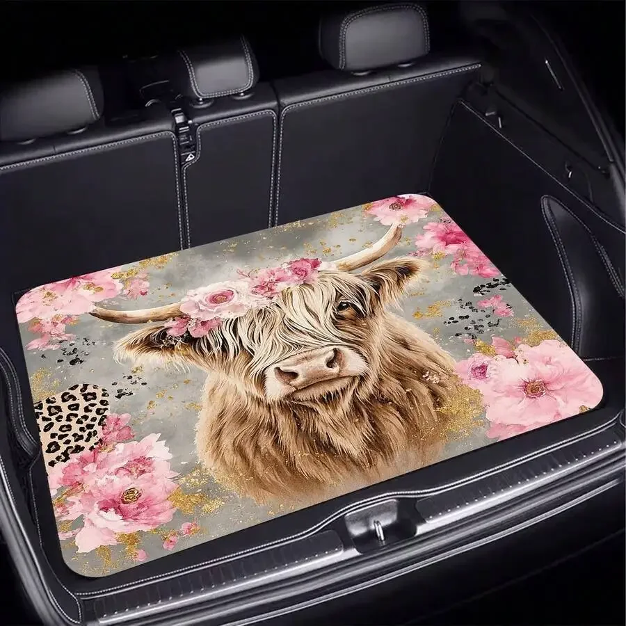 1 ชิ้น, แผ่นรองท้ายรถลายวัวสก็ - Cow Mat Rubber บทวิจารณ์และราคา