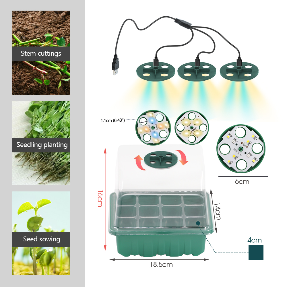 LED เนอสเซอรี่หม้อ Grow Light  - Seed Planter บทวิจารณ์และราคา