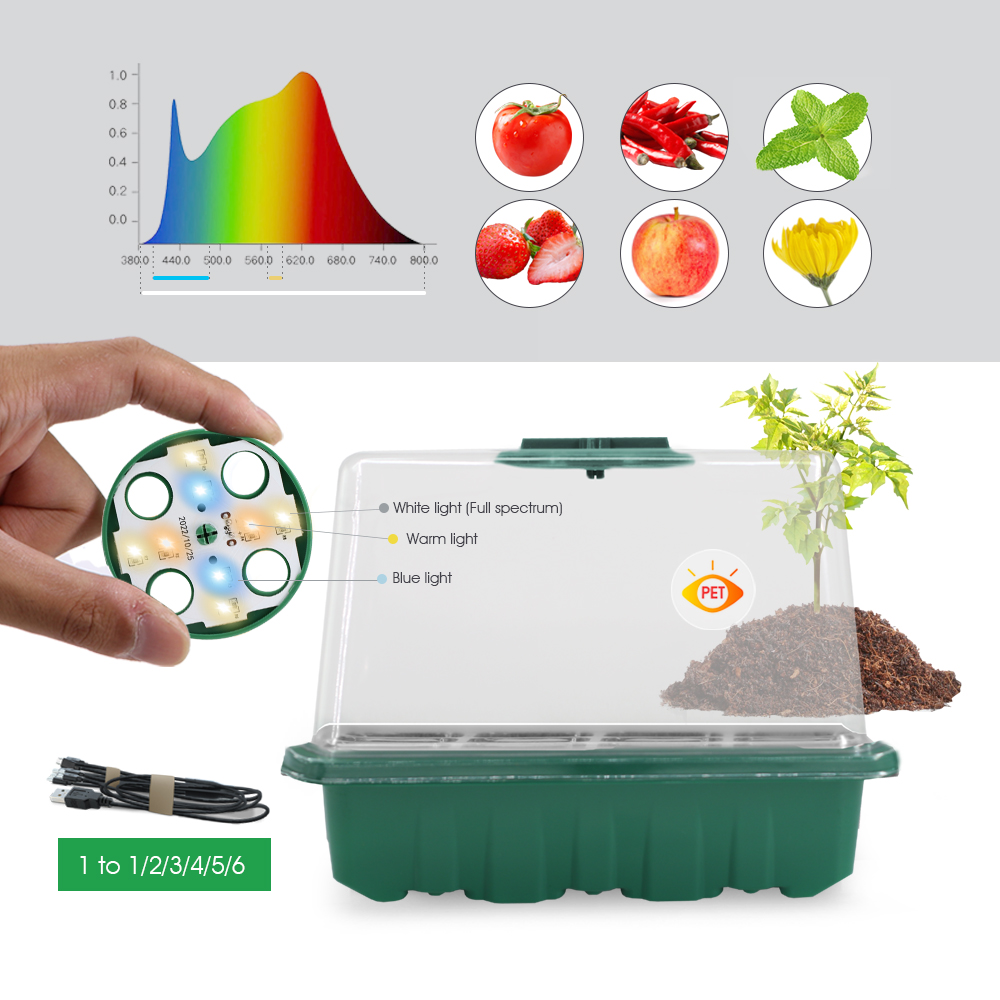 LED เนอสเซอรี่หม้อ Grow Light  - Seed Planter บทวิจารณ์และราคา
