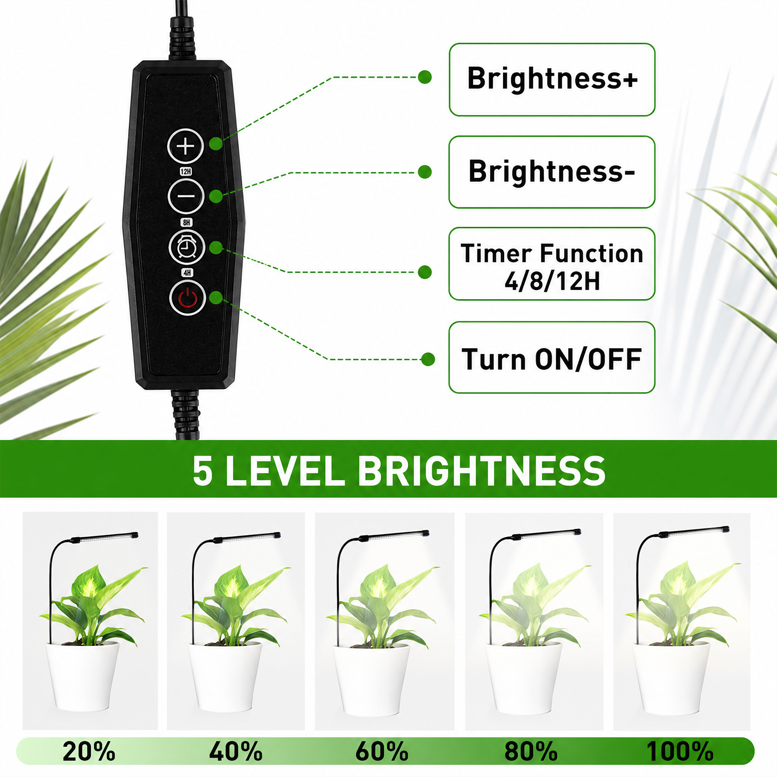 ไฟปลูกต้นไม้ 48LEDs สำหรับปลูก - Plant Growth Regulator บทวิจารณ์และราคา