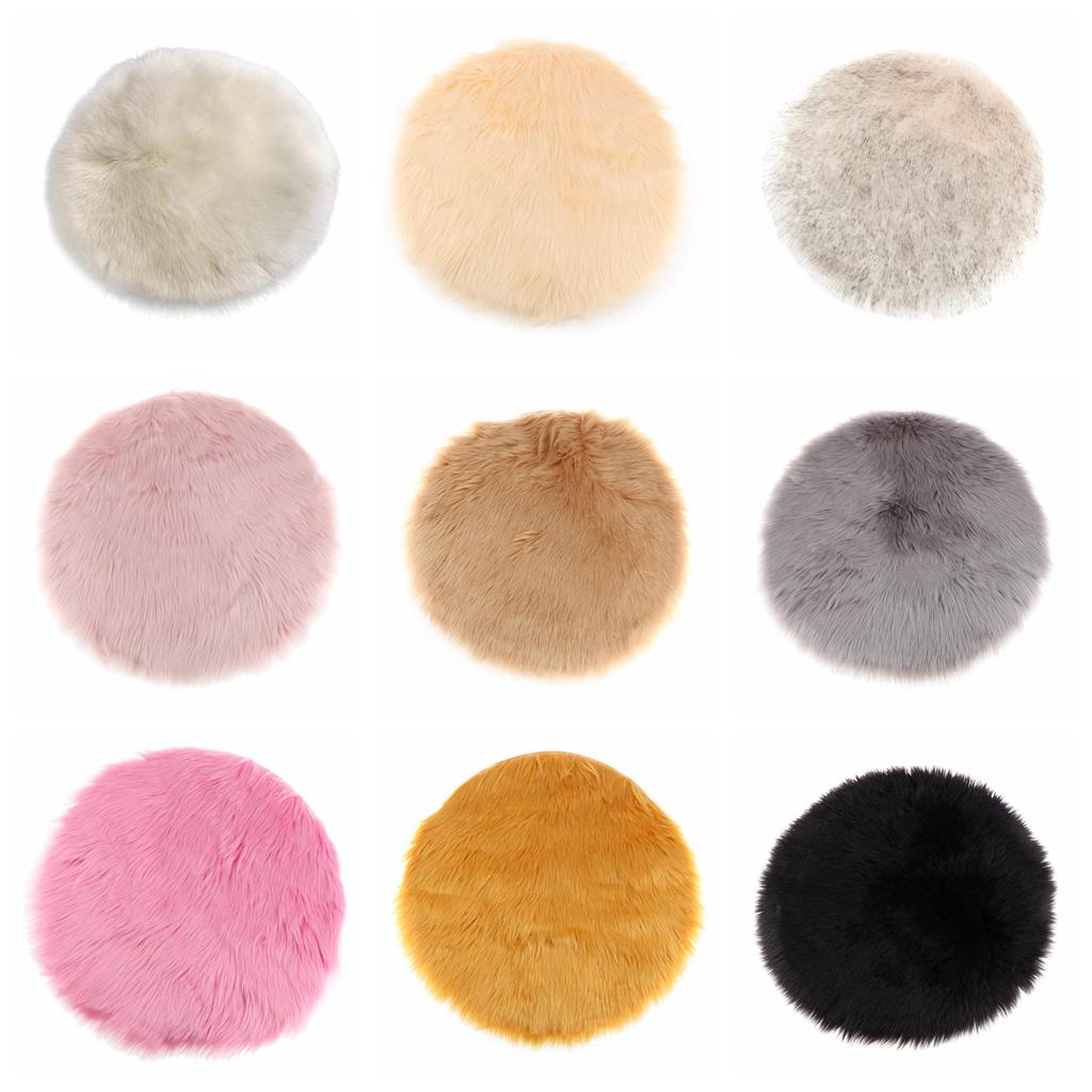 พรมหนังแกะขน faux สุดหรูทรงกลม - Cow Mat Rubber บทวิจารณ์และราคา