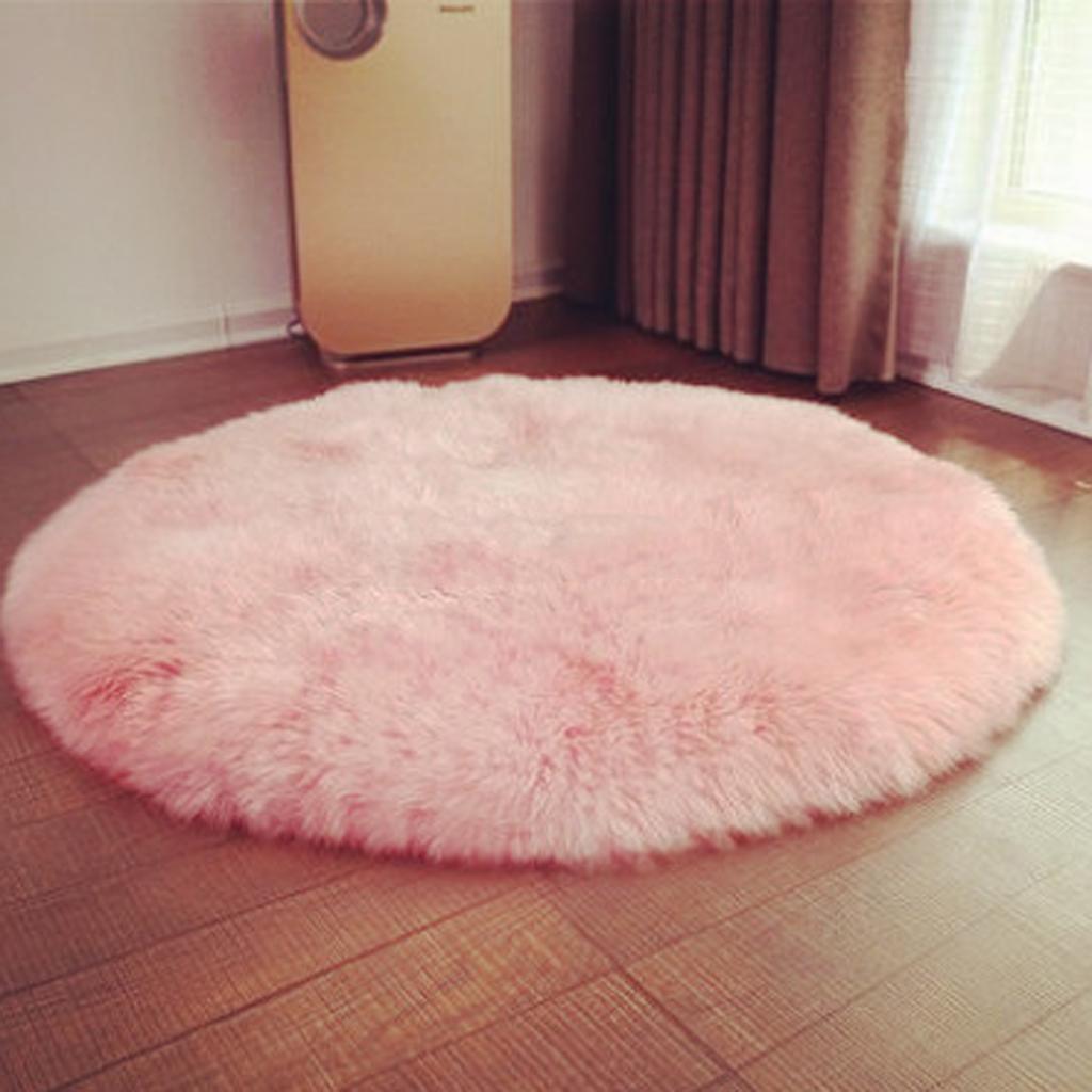 พรมหนังแกะขน faux สุดหรูทรงกลม - Cow Mat Rubber บทวิจารณ์และราคา