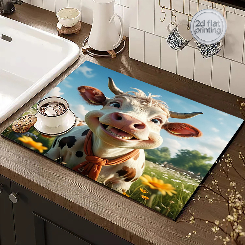 แผ่นรองซับน้ำลายวัวแบบ 2 มิติ  - Cow Mat Rubber บทวิจารณ์และราคา